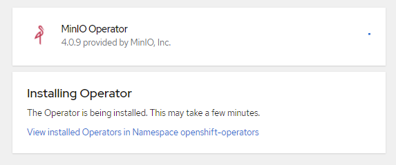 Wait for Installation to Complete.